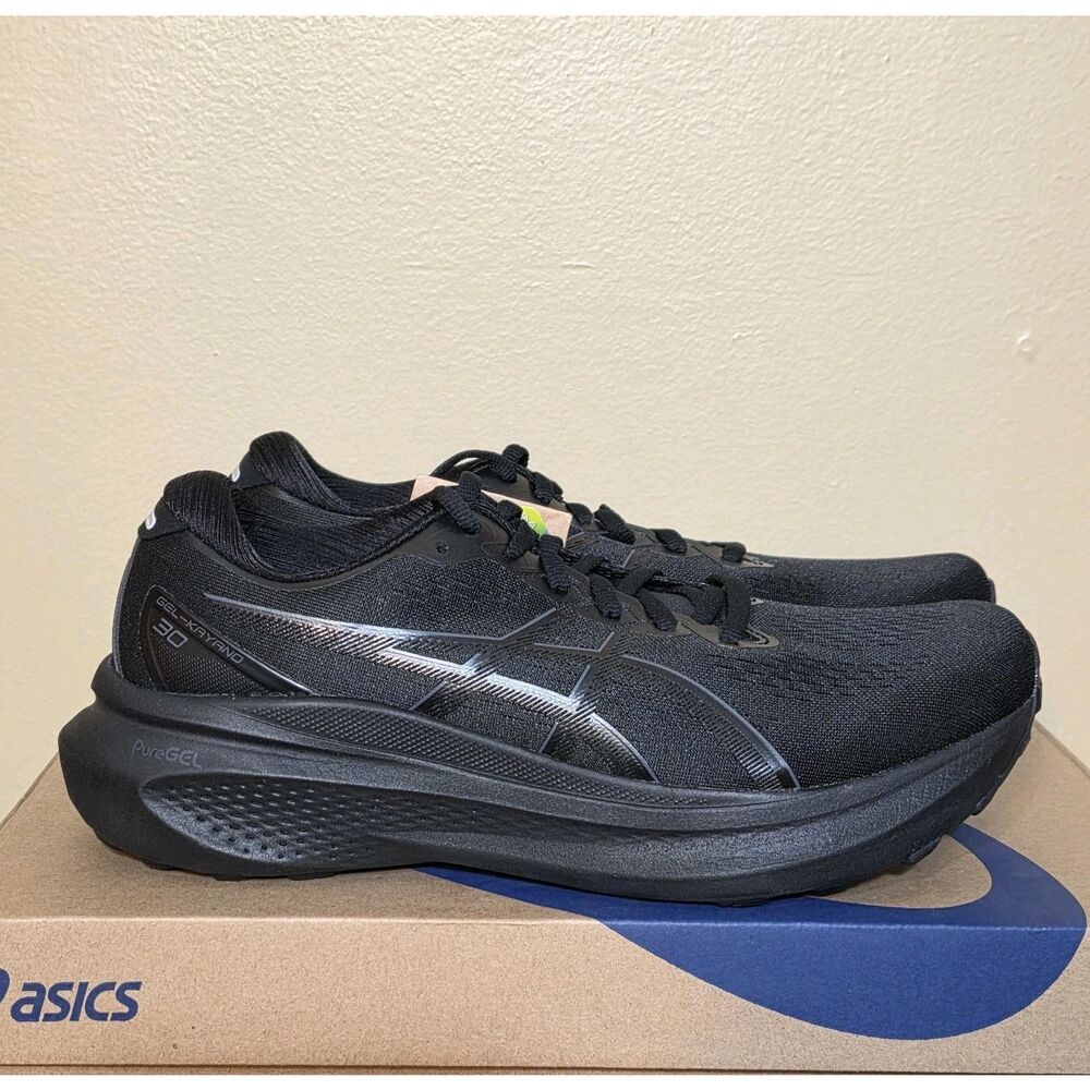 Asics Gel Kayano 30 Triple Black Running Shoes 1011B548-001 Men's Size 9